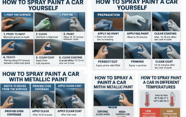 Verniciatura auto con bomboletta spray. Riparazione carrozzeria fai da te.